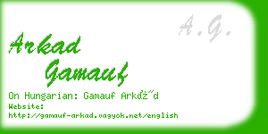 arkad gamauf business card